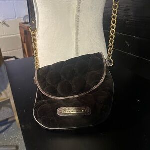 Juicy Couture Black quilted soft material crossbody